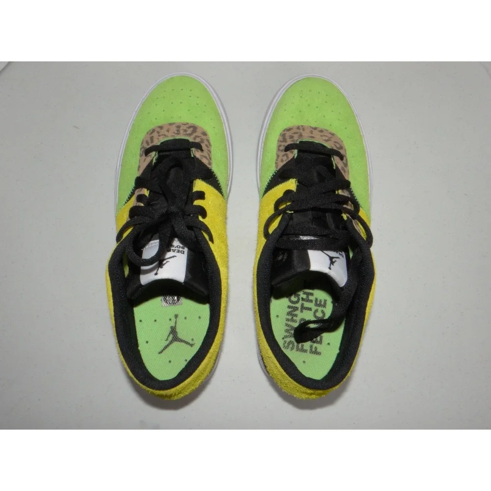 Jordan Series .03 Dear 90s Mens 10.5 Neon Grn Yellow Leopard DJ0420-700 Sneaker